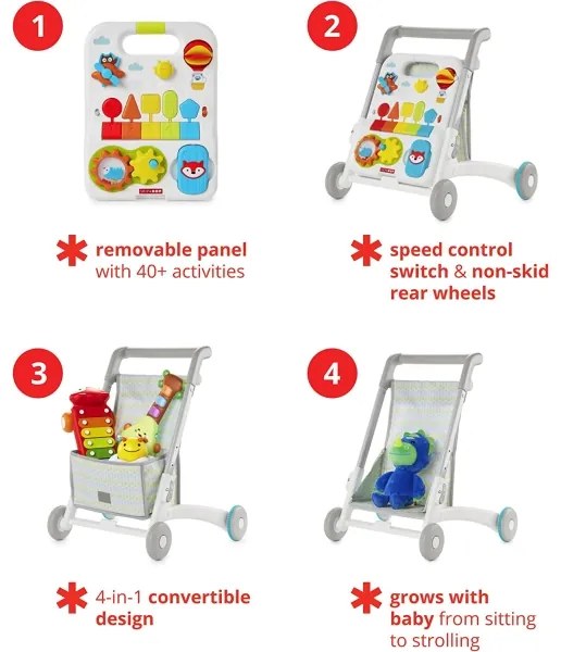 Skip Hop - Passeggino per bambini 4in1 EXPLORE&MORE 3xAA