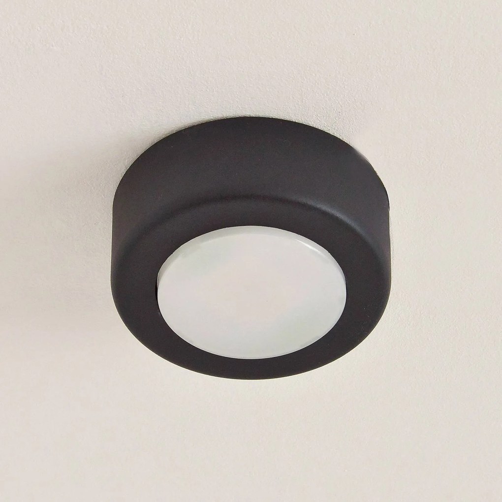 HELAM Faretto da soffitto SPOT 53, nero, Ø 11,5 cm, metallo, GX53