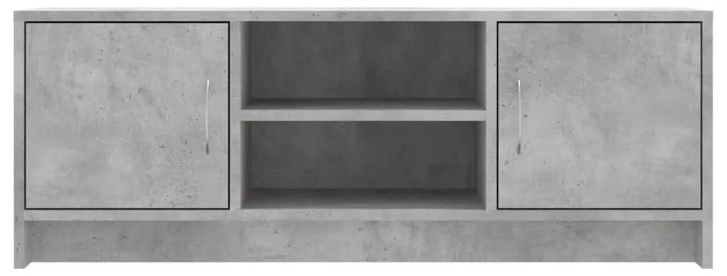 Mobile porta tv grigio cemento 102x30x37,5 cm legno multistrato
