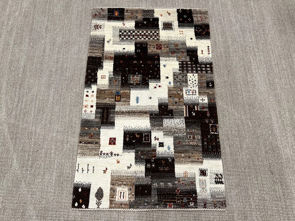 Loribaft Tappeto 80 x 130 Beige (Iran) Annodato A Mano