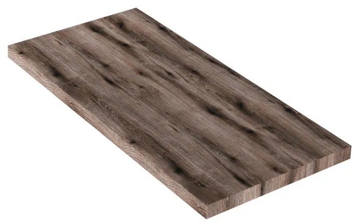 Top per lavabo Kros L 100 x H 4 x P 46 cm rovere fossile truciolare