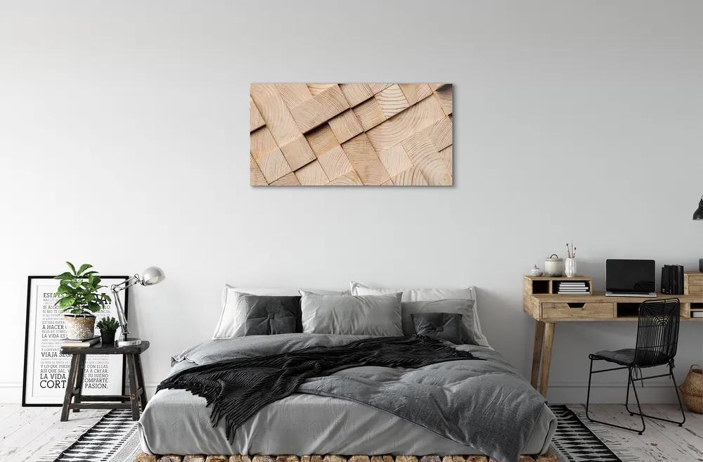 Quadro acrilico Composizione del barattolo di legno 100x50 cm