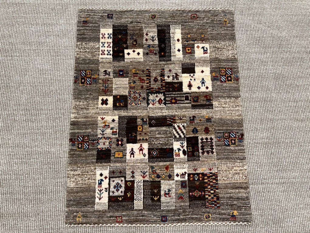 Loribaft Tappeto persiano 90x70 Beige (Iran) Annodato A Mano