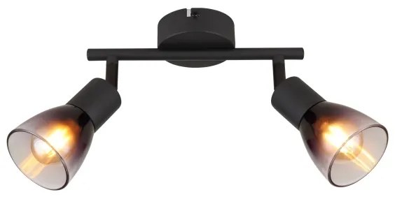 Globo 54312-2 - Faretto SATELLA 2xE14/25W/230V nero