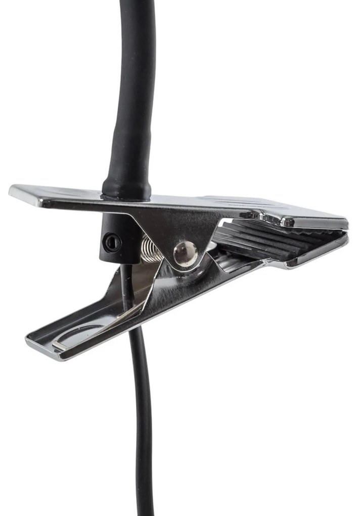 TK Lighting Lampada con morsetto Lagos, nera, metallo, 30 cm, lampada da lettura, G9