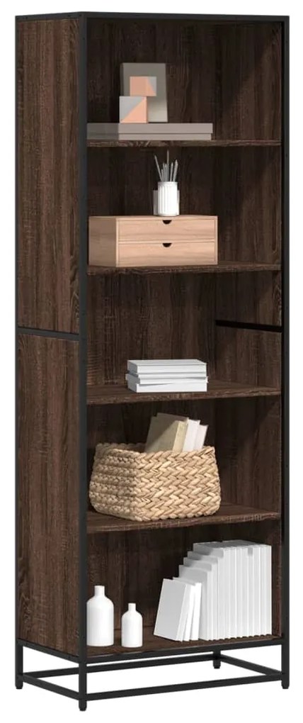 Libreria rovere marrone 60x35x170,5 cm in truciolato