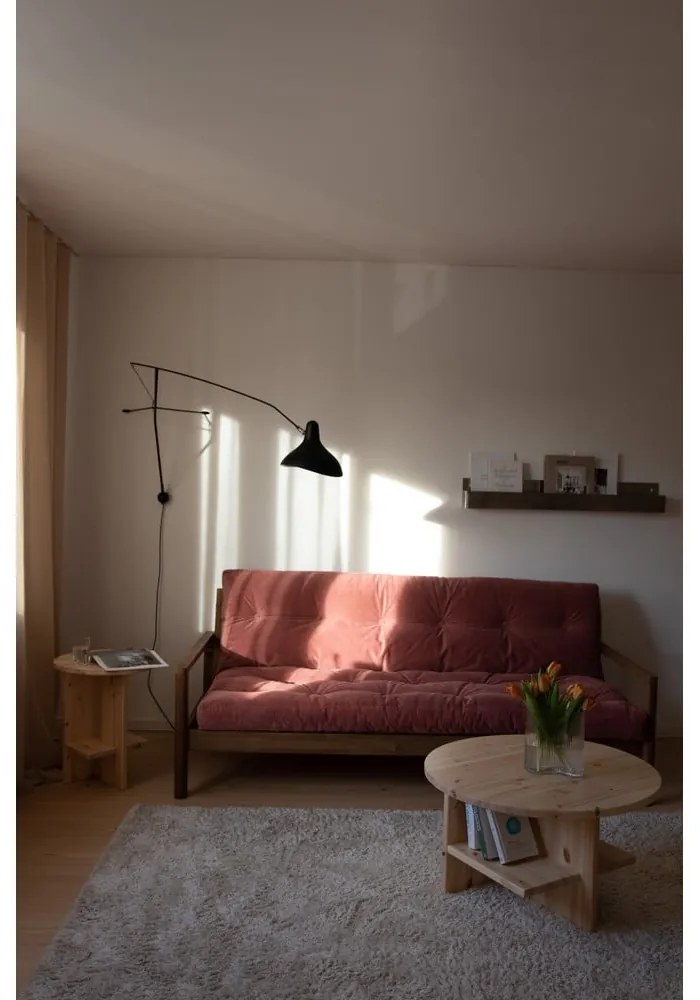 Divano letto rosa 205 cm Knob - Karup Design