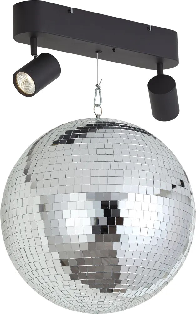 Lampada a sospensione retrò Discoball con LED a 2 luci e telecomando