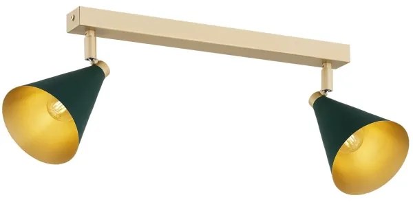 Argon 7148 - Faretto LUCINDA 2xE14/7W/230V verde