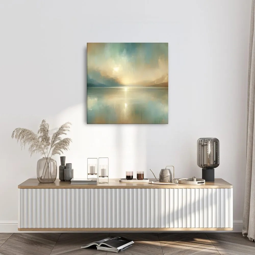 Quadro su tela – Toni delicati della natura al lago