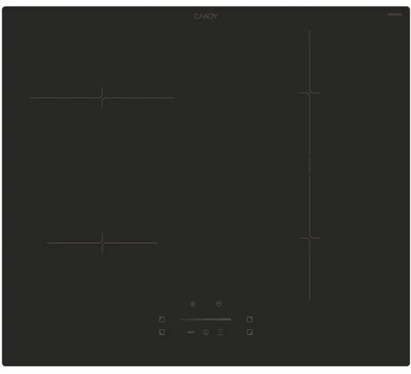 CTP643C/YEP Piano Cottura Induzione 4 Fornelli 59cm Da Incasso Nero - Candy