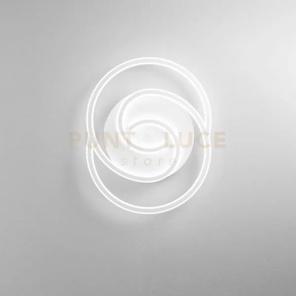 Plafoniera led cayman ovale bianca 40w 5440lm cct 48x60x6cm i-cayma...