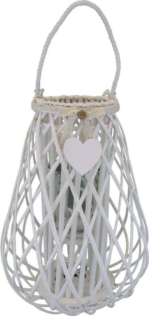 GEORGIE - lanterna in vimini tondo 18 x 53 cm