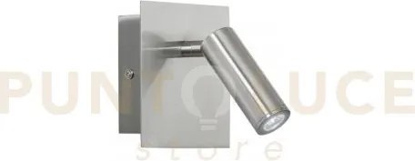Applique a parete led dickens orientabile nickel 2,2w 220lm 3000k 1...