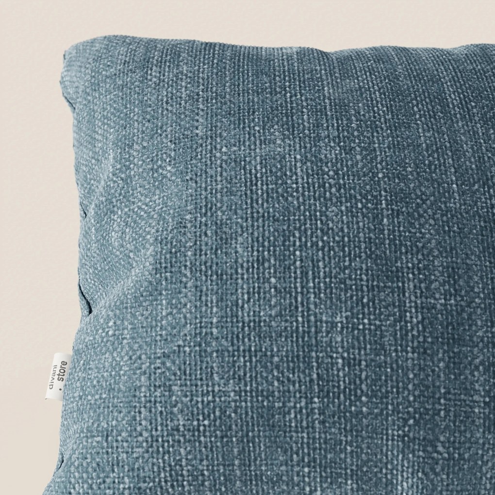 Lyon cuscino disponibile in diversi colori realizzato in morbido tessuto intrecciato impermeabile T06 azzurro