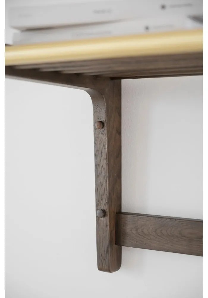 Appendiabiti da parete in rovere marrone scuro Inverness - Rowico