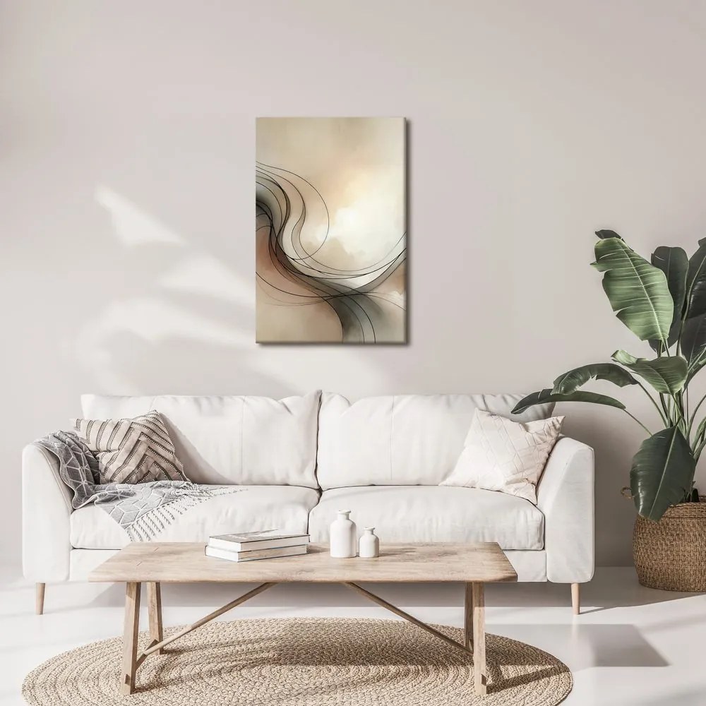 Quadro su tela – Linee eleganti tra le nuvole