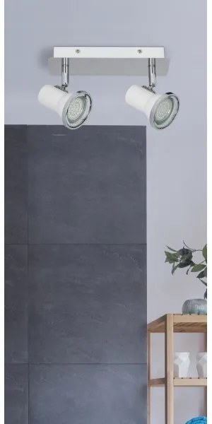 Rabalux 5498 - LED Faretto da bagno STEVE 2xGU10/4,5W/230V