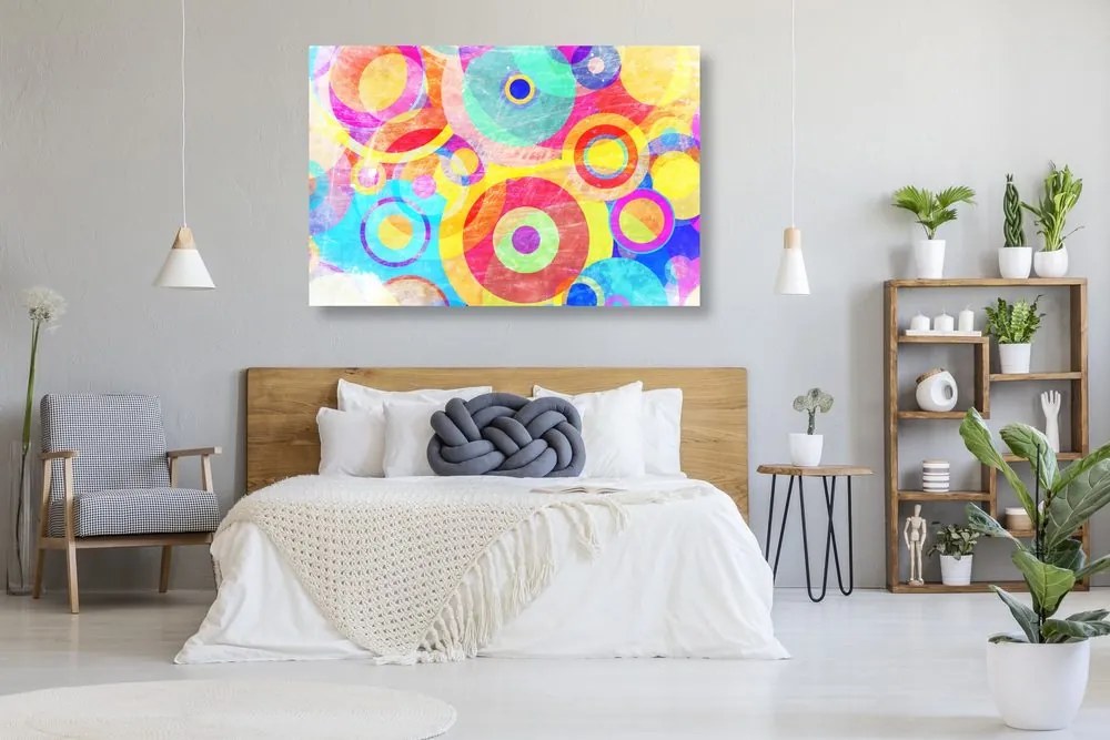 Stampa su tela – Cerchi pieni di colori