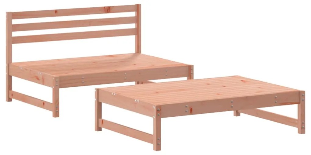 Set Divani Giardino 2 pz con Cuscini Legno Massello di Douglas