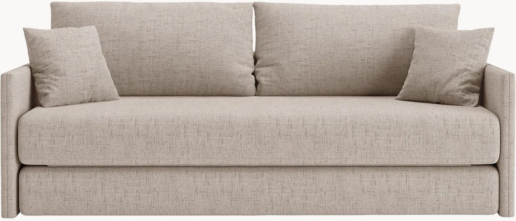Divano letto 3 posti in ciniglia Shannon, larg. 209 cm