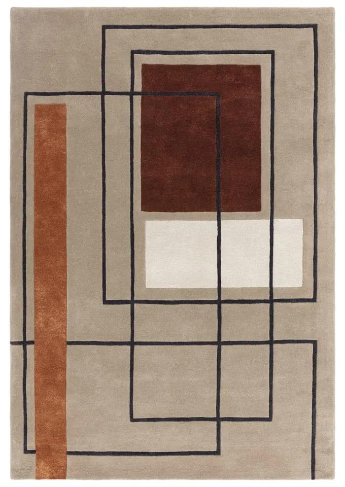 Tappeto in lana color beige e mattone 200x290 cm Reef - Asiatic Carpets
