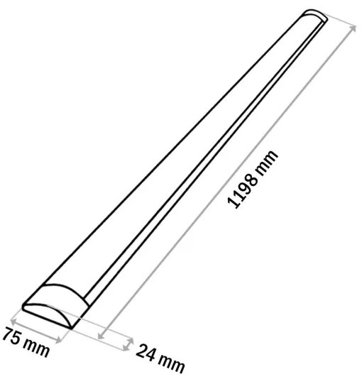 Lampada LED sottopensile QTEC LED/36W/230V 120 cm bianco