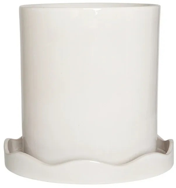 Nami Vaso per Piante w/Piattino Large White - OYOY Living Design