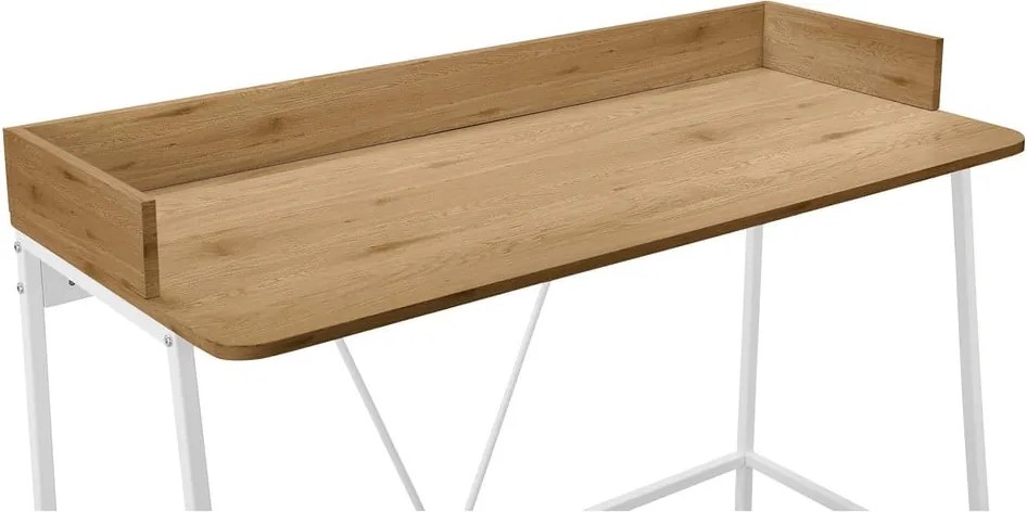 Scrivania con piano effetto rovere 50x120 cm Savona - Støraa