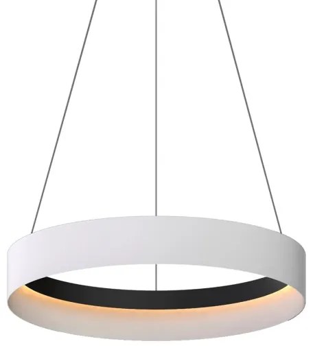 Lampadario LED a sospensione con filo ORBITA LED/52W/230V bianco/nero