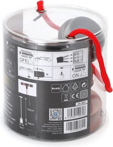 Aigostar - Cavo di alimentazione 1xE27/60W/230V rame