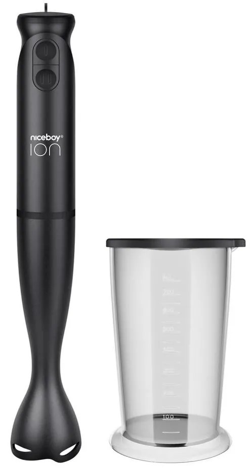 Niceboy Twister T1 - Frullatore a immersione 500 W/230 V, nero