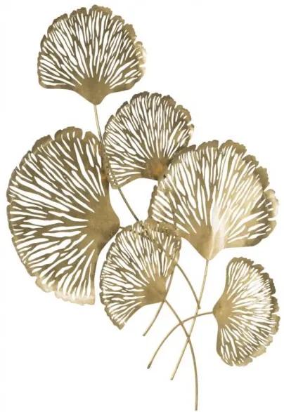 Pannello Decorativo In Ferro Iris Verticale 78x5,5x101 Cm Oro