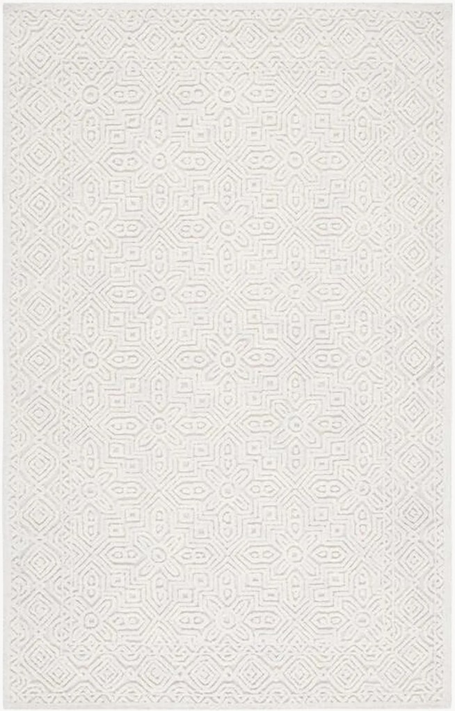 Tappeto in lana a pelo alto e basso tuftato a mano Mariselle