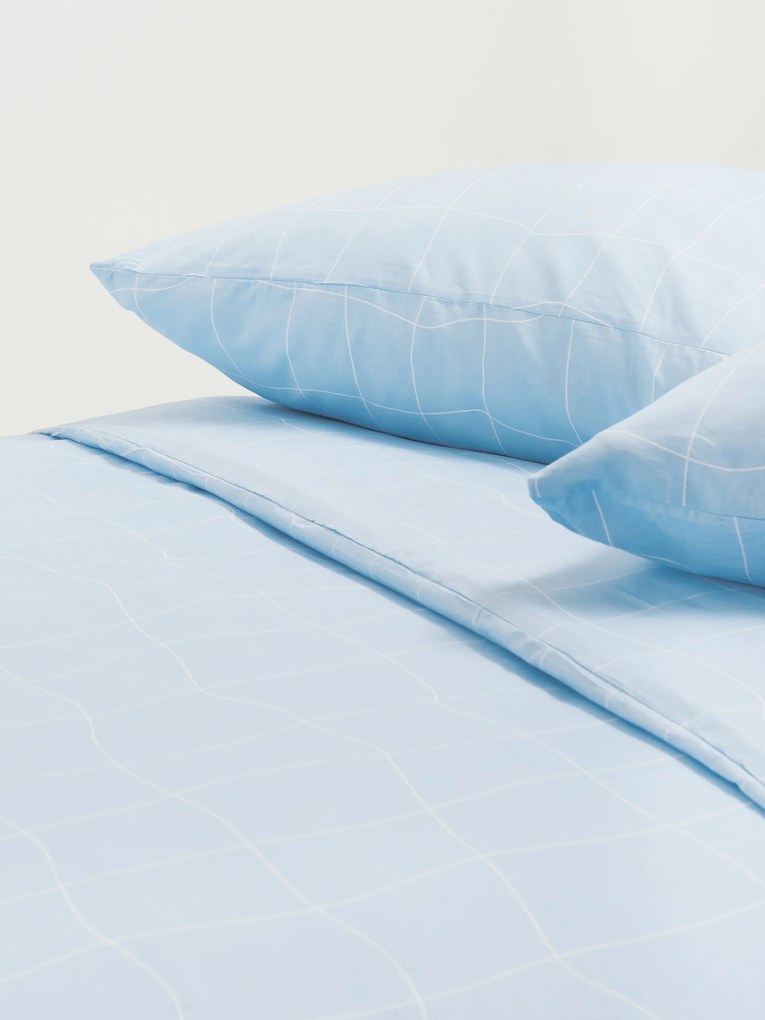 Sinsay - Set biancheria da letto in cotone - blu pallido