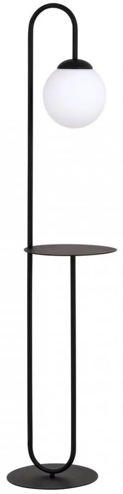 Lampada da terra in acciaio BARI LP1 E14 da interno Colore del corpo Nero