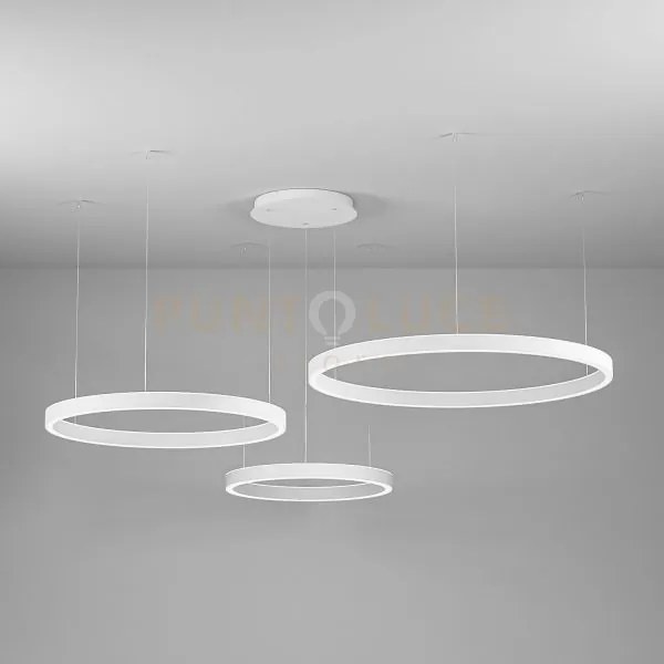 Criseide ss/3d - lampadario a sospensione 3 luci bianco a led 3000k...