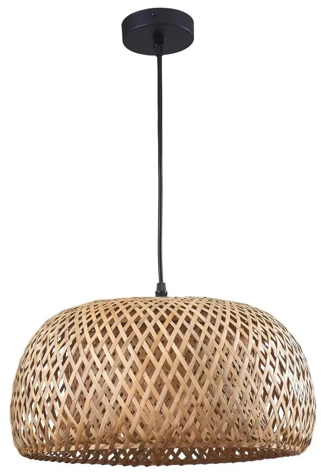 Lampadario a sospensione con filo KORFU 1xE27/20W/230V diametro 38 cm bambù