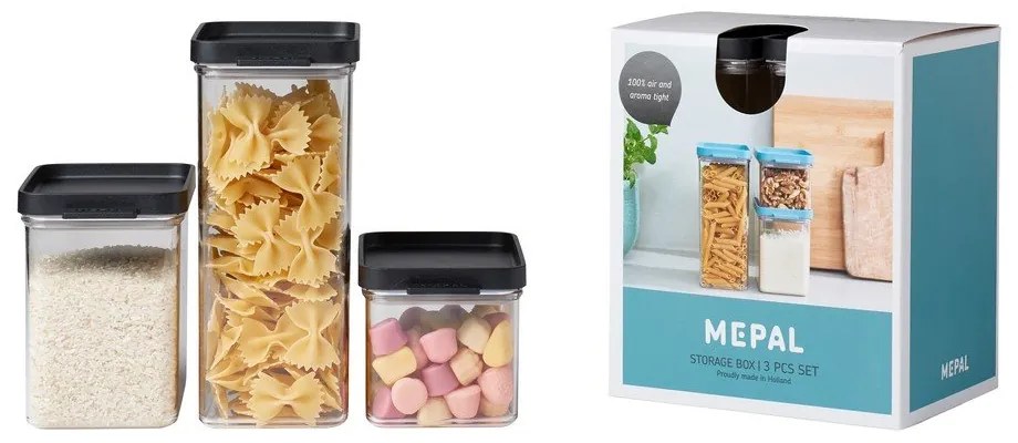 Vasetti per alimenti in set da 3 Omnia - Mepal
