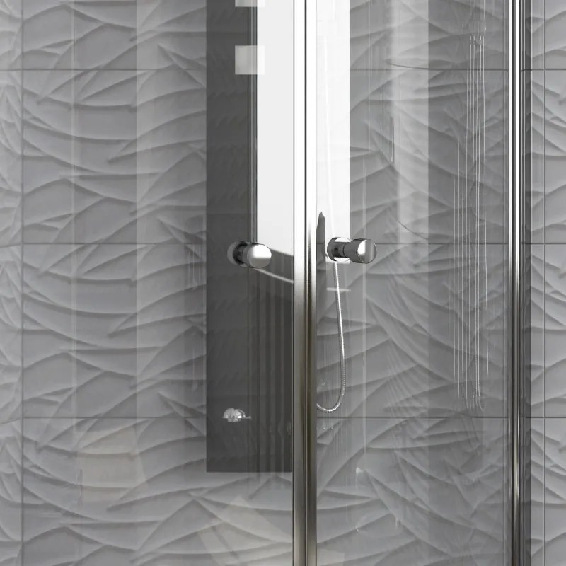 Box doccia semicircolare 90x90 battenti con apertura totale | KS800K - KAMALU