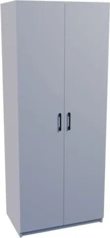 Armadio Guardaroba 74x45x182 Con Barra Appendiabiti Brando Bianco