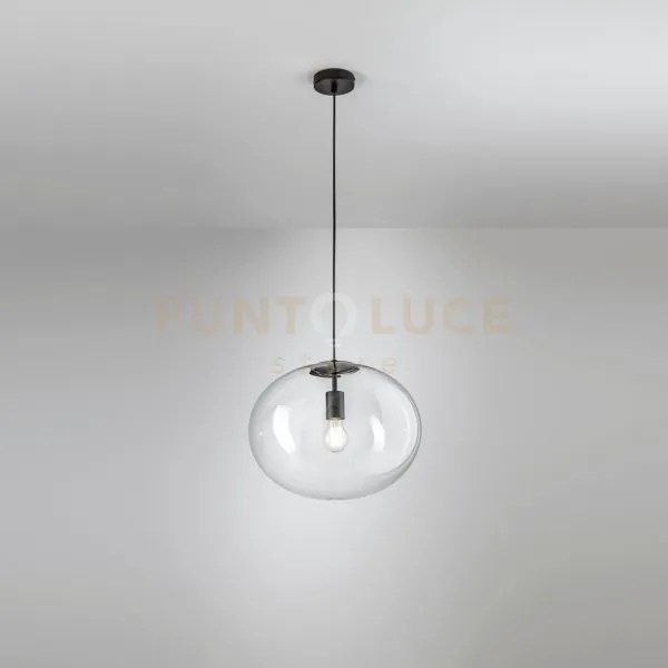 Lampadario a sospensione galaxy nera 1 luce attacco e27 40x155cm in...