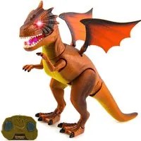 Drago Dinosauro Robot Radiocomandato Luci Suoni Movimenti Giocattolo Bambini