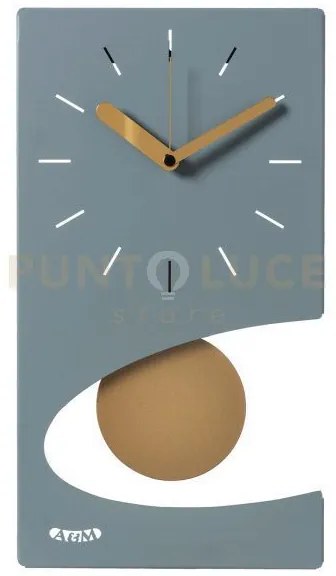 Orologio da parete di design moderno eclipse pendolo verde marino