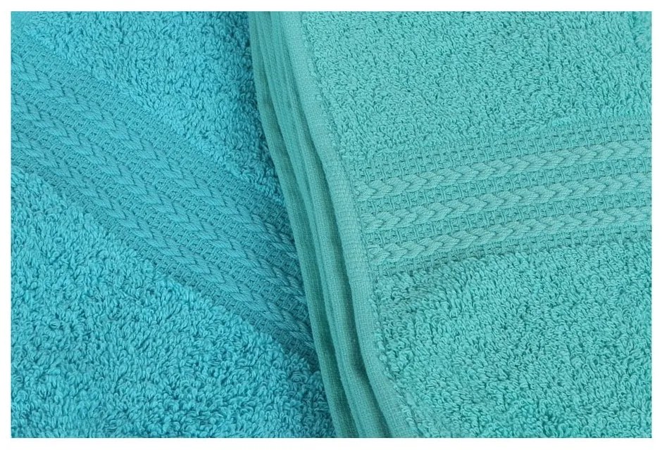 Set di 4 asciugamani Acqua, 70 x 140 cm Rainbow - Foutastic