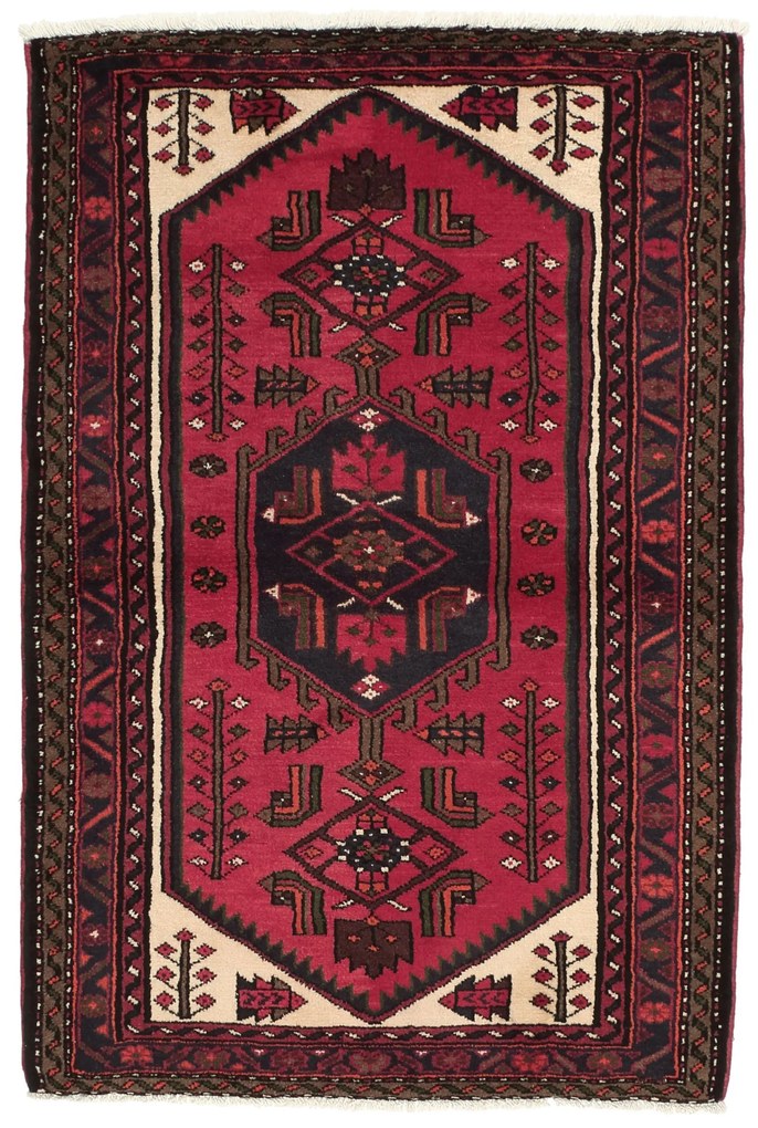 Hamedan Tappeto persiano 150 x 100 Rosso (Iran) Annodato A Mano