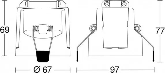 Steinel 088163 - Sensore di movimento da incasso PD-8 ECO DALI-2 360° nero