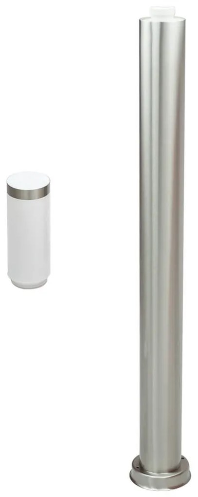 Paletto da Giardino 100cm Acciaio Inox IK06 IP54 Base E27