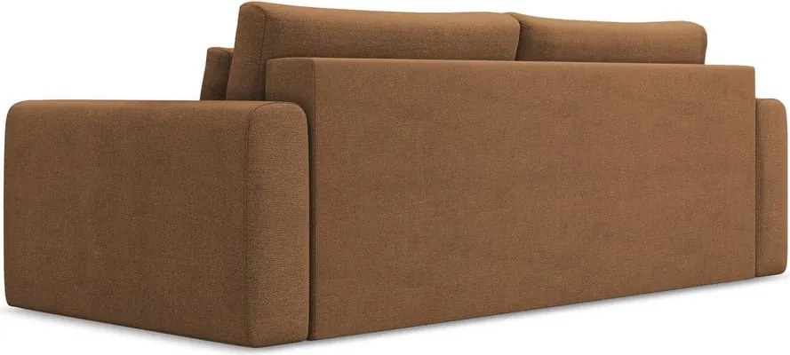 Divano color terracotta allungabile/con contenitore 238 cm Kapua – Makamii