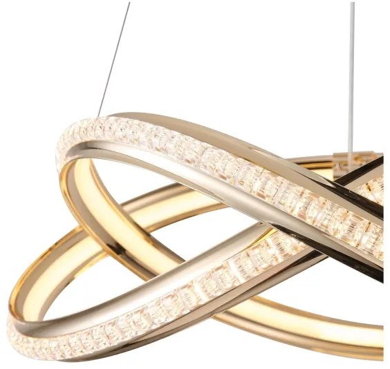 Lampadario LED a sospensione con filo LED/38W/230V 3000K 50x120 cm